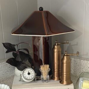 Threshold Burgundy Ceramic Lamp